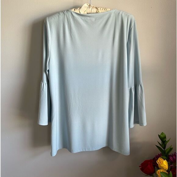 Vince Camuto Square Neck/Bell Sleeve Blouse - Picture 5 of 7